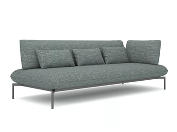 OZE 91336E-L/91336E-R - 3 seater Sunbrella® fabric garden sofa by IVINI - view 2