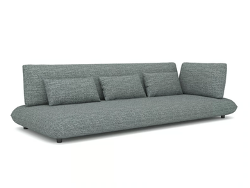 OZE 91338E-L/91338E-R - 3 seater Sunbrella® fabric garden sofa by IVINI - view 2