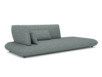 OZE 91338S-L/91338S-R - Upholstered Sunbrella® fabric garden daybed by IVINI - view 2