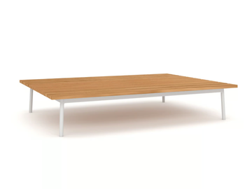 VAIL 93296I - Rectangular low teak garden side table by IVINI - view 2