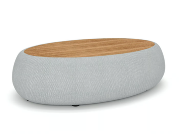 VIGO 93327 - Oval HPL and Sunbrella® fabric low garden side table by IVINI - view 2