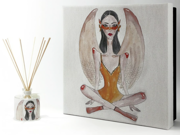 GIRLS Premium - Melograno - Natural stone Air freshener dispenser by IWISHYOU - view 2