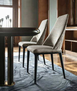 FLOW VERS. A - Patterned handmade rectangular Himalayan Wool rug by Illulian - view 3