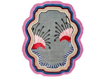 FLORALIA YARD VOL. II VERS. A - Patterned rug in Himalayan wool and silk by Illulian - view 2