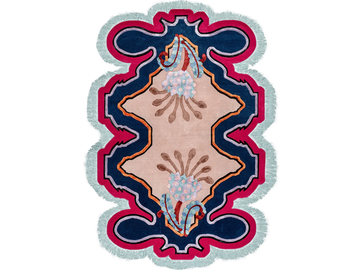 MULTIFARIOUS FLORA VOL.II VERS.A - Himalayan Wool and silk rug with floral pattern by Illulian - view 2