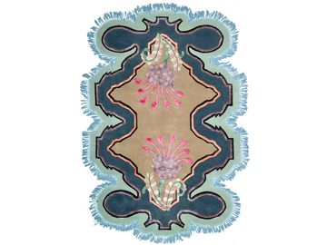 MULTIFARIOUS FLORA VOL.II VERS. B - Himalayan Wool rug with floral pattern by Illulian - view 2