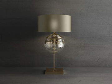 BRIGITTA - Indirect light crystal and metal table lamp by Italamp - view 2