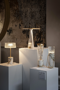 ELSA - LED Calacatta Oro marble table lamp by Italamp - view 3
