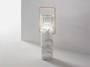 ELSA - LED Calacatta Oro marble table lamp by Italamp - view 2