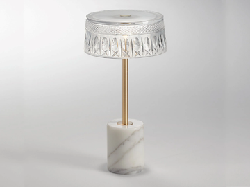 ESTER - Handmade crystal table lamp with dimmer by Italamp - view 2