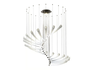 PULSA SPIRA - Glass pendant lamp by Italamp - view 2