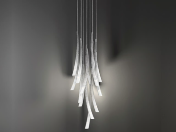 PULSA 439 - Blown glass pendant lamp by Italamp - view 3