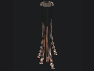 PULSA 439 - Blown glass pendant lamp by Italamp - view 2
