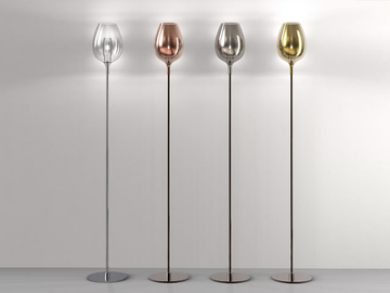ROSÈ 3050/P1 - LED blown glass floor lamp by Italamp - view 2