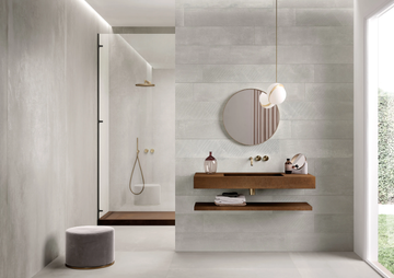 CUT - Porcelain stoneware bathroom wall shelf by Italgraniti - view 3