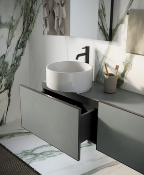 PIANO.140 - Wall-mounted vanity unit by Italgraniti - view 3