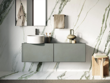 PIANO.140 - Wall-mounted vanity unit by Italgraniti - view 2