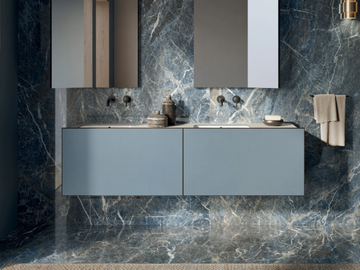 PIANOLOW.180 - Wall-mounted vanity unit with integrated washbasin by Italgraniti - view 2