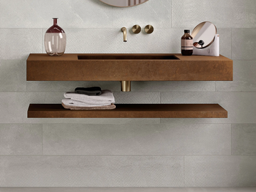 CUT - Porcelain stoneware bathroom wall shelf by Italgraniti - view 2