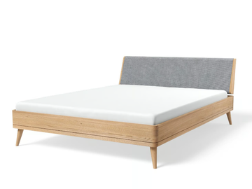 TERRA 160x200 - Wooden double bed with upholstered headboard by JAVORINA - view 2