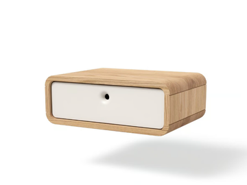 TERRA - Rectangular wall-mounted wooden bedside table by JAVORINA - view 2