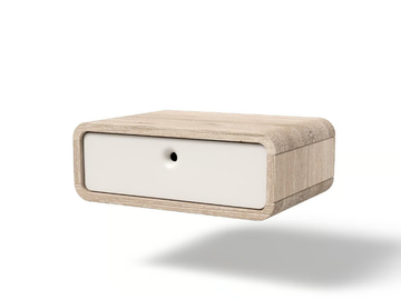 TERRA - Rectangular wall-mounted wooden bedside table by JAVORINA - view 3