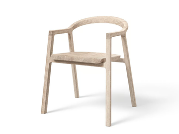 TUBA - Solid wood chair with armrests by JAVORINA - view 3