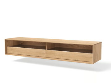 LINK+ LNTV22ZN - Wall-mounted wooden TV cabinet with drawers by JAVORINA - view 2