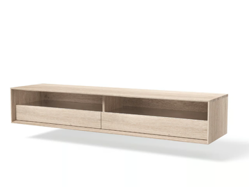 LINK+ LNTV22ZN - Wall-mounted wooden TV cabinet with drawers by JAVORINA - view 3