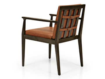 ANNIE M1102 - Upholstered wooden chair with armrests by JMS - view 3