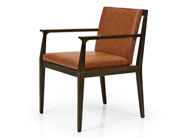 ANNIE M1102 - Upholstered wooden chair with armrests by JMS - view 2