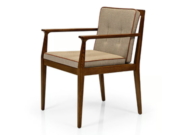 ANNIE M1103 - Upholstered wooden chair with armrests by JMS - view 2