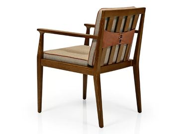 ANNIE M1103 - Upholstered wooden chair with armrests by JMS - view 3