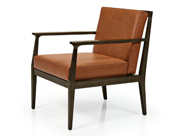 ANNIE M1104 - Upholstered wooden easy chair with armrests by JMS - view 2