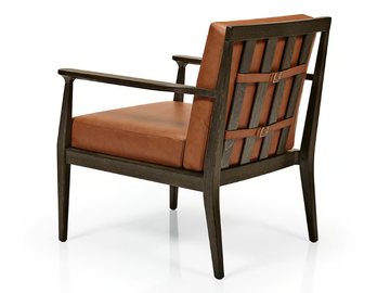 ANNIE M1104 - Upholstered wooden easy chair with armrests by JMS - view 3