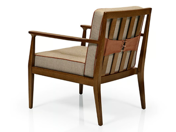 ANNIE M1105 - Upholstered wooden easy chair with armrests by JMS - view 3