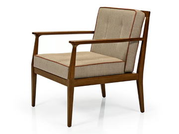 ANNIE M1105 - Upholstered wooden easy chair with armrests by JMS - view 2