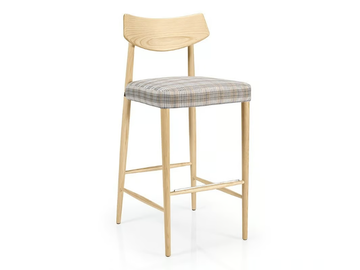 BIZU M1132UW - Upholstered wooden barstool by JMS - view 2