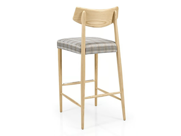 BIZU M1132UW - Upholstered wooden barstool by JMS - view 3