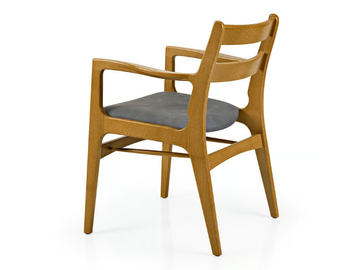 GEMMA M1083C - Wooden chair with armrests by JMS - view 3