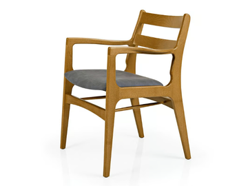 GEMMA M1083C - Wooden chair with armrests by JMS - view 2