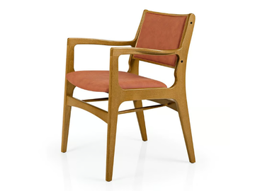 GEMMA M1084CUUPA - Upholstered wooden chair with armrests by JMS - view 2