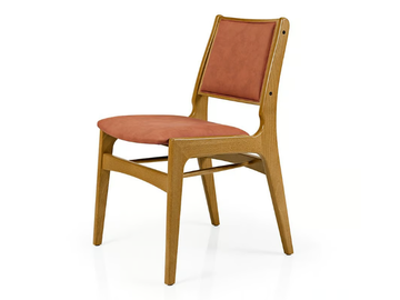 GEMMA M1084UUPA - Upholstered leather chair with integrated cushion by JMS - view 2