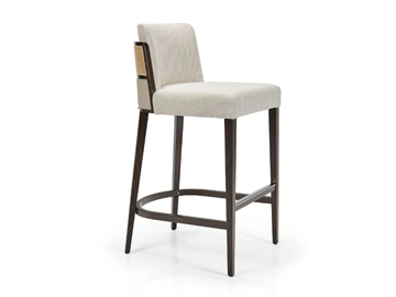 AGGY M1176 ST - High fabric stool with back by JMS - view 2