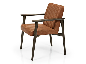 ZOE M1142CV - Upholstered wooden chair with armrests by JMS - view 2
