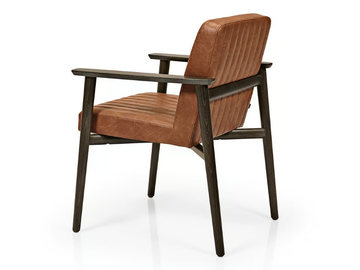 ZOE M1142CV - Upholstered wooden chair with armrests by JMS - view 3
