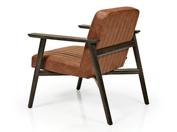 ZOE M1143CV - Leather easy chair by JMS - view 3