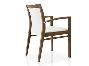 CASSIS - Fabric restaurant chair with armrests by JMS - view 2