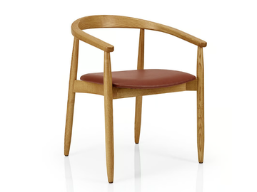 JOANNA - Wooden restaurant chair open back by JMS - view 2