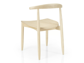 JOANNA - Wooden restaurant chair open back by JMS - view 3